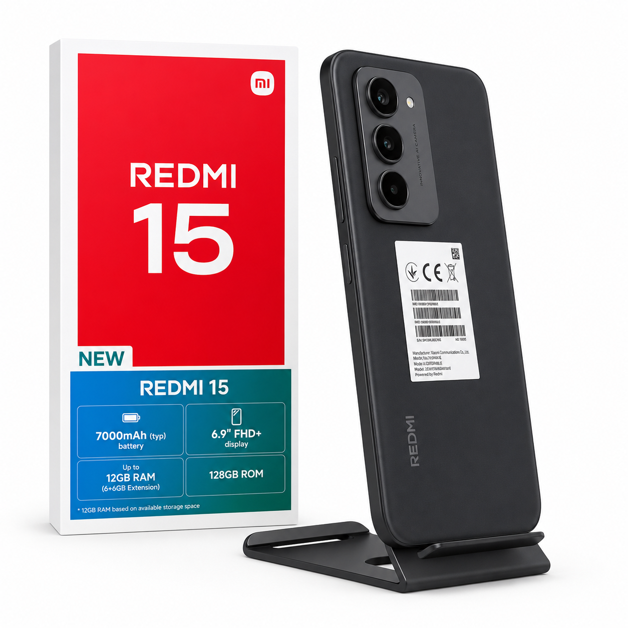 Redmi 15 — 6,9" 144Hz | 256Go | Batterie 7000mAh | 50MP | Livraison Gabon | Kadmarket